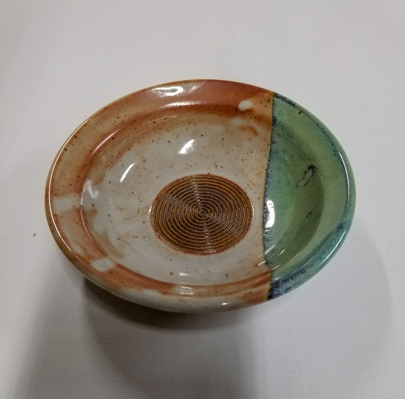 Handmade Pottery Dipping Oil Bowl With Garlic Grater is Fired Etsy