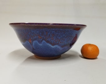 blue/purple medium sized bowl