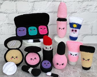 Crochet Makeup Pattern Bundle, Amigurumi Makeup Patterns