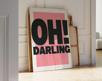 Oh Darling | The Beatles | Lyrics Print | A1 A2 A3 A4 A5 | Unframed Indie Rock Band Music Art | Concert Typographic Poster | Gift |