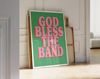 The Courteeners | God Bless The Band | Not Nineteen Forever | Lyrics Print | A1 A2 A3 A4 A5 | Indie Music Art | Concert Poster | Gift