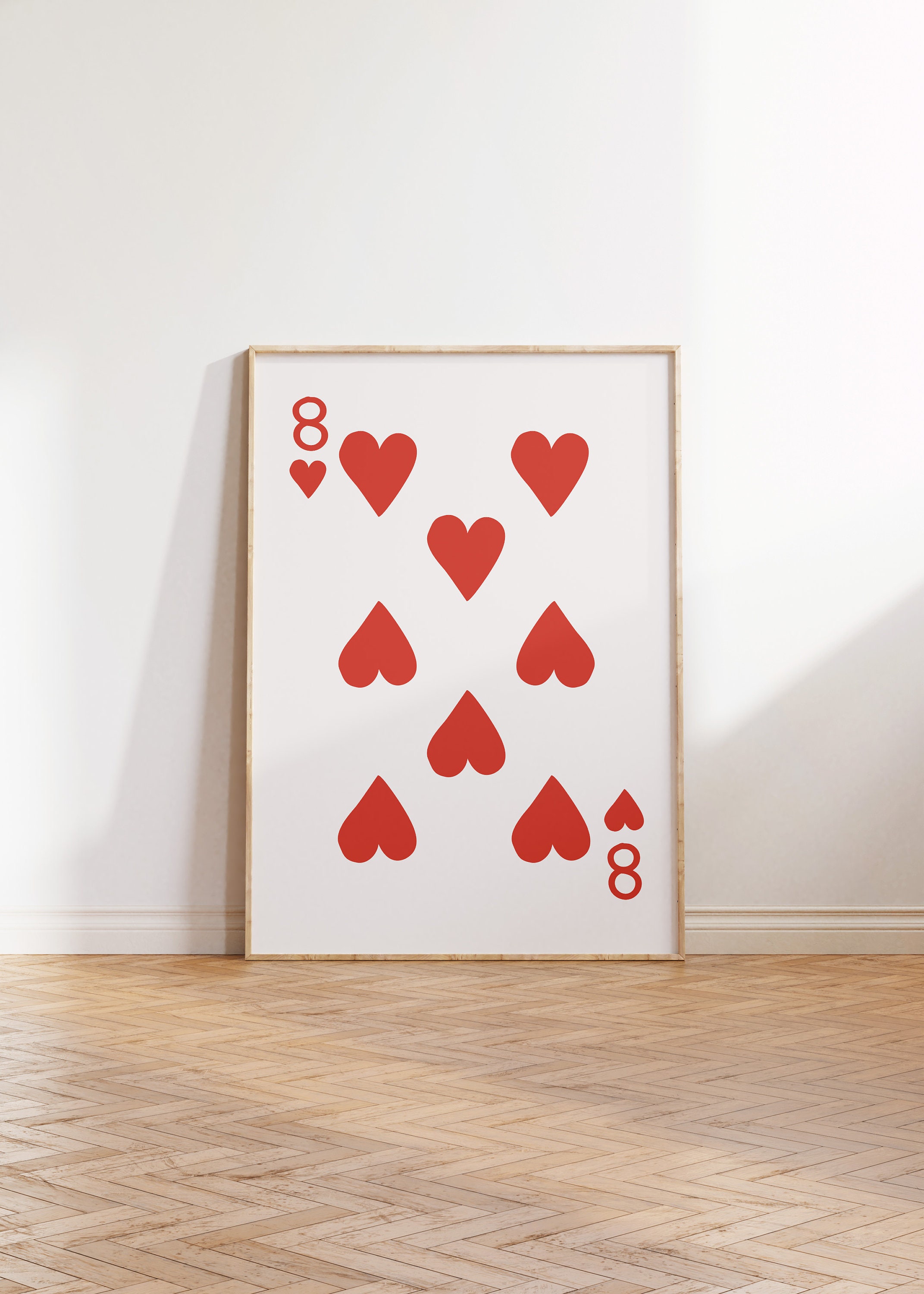 CEHNSENHUI Poster Tela Carte Da Gioco Asso Di Cuori – Quadro Moderno Eclettico 30x40 Cm – Decorazione Parete Soggiorno
