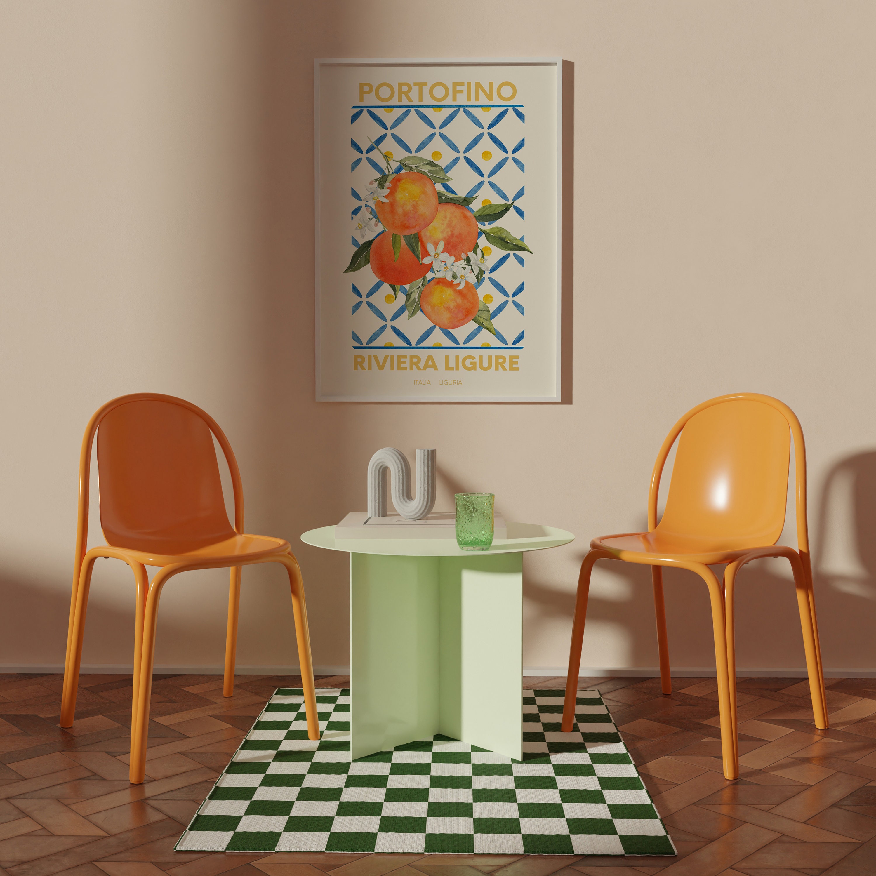 Oranges Fruit Market Print | Les Citrons Kitchen Wall Poster | Positano ...