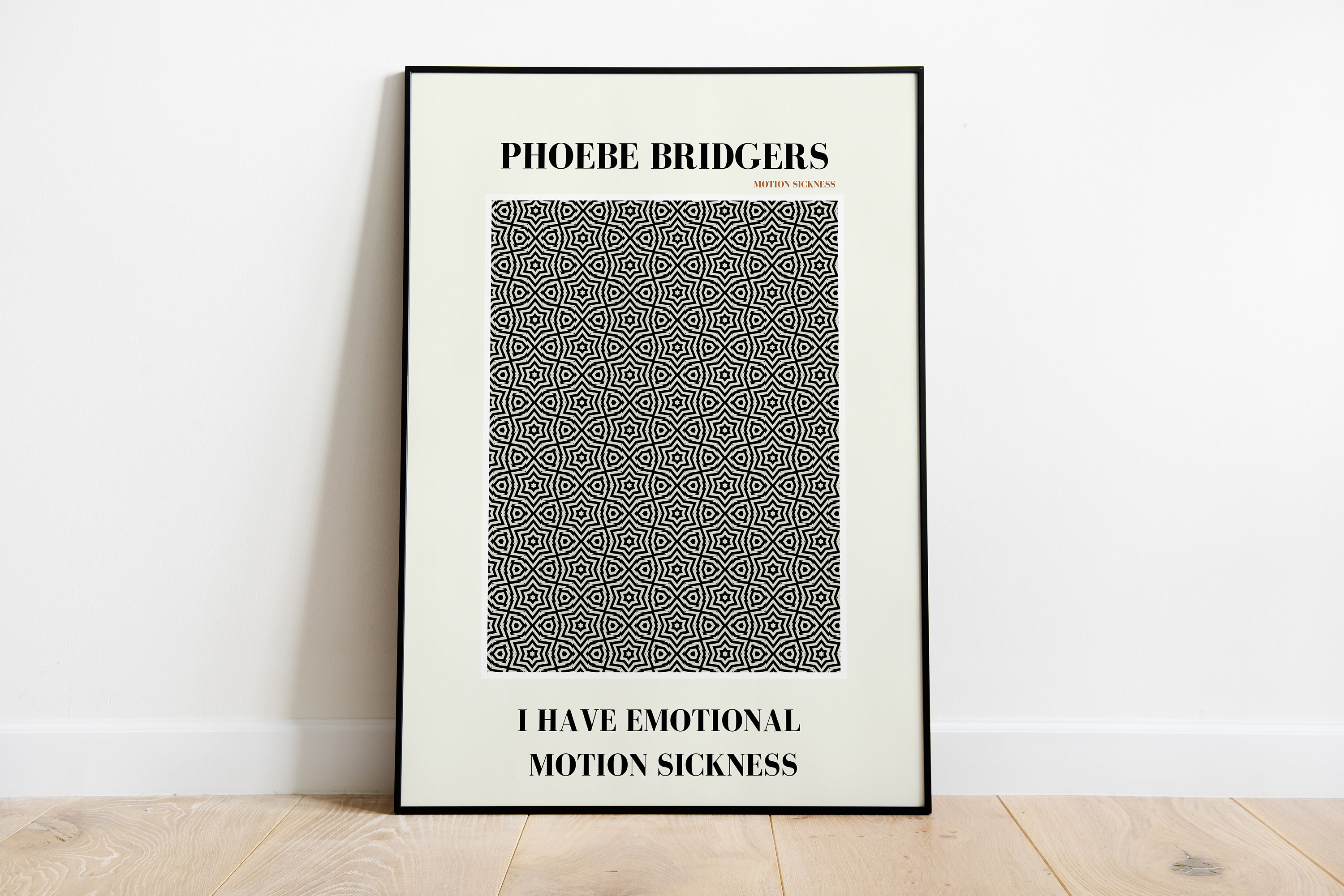 Phoebe Bridgers Motion Sickness Lyrics Print A3 A4 A5 Etsy
