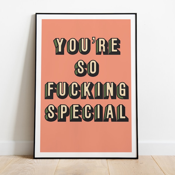 Radiohead | Creep | So Fucking Special | Lyrics Print | A3 A4 A5 | Indie Rock Band Music Art | Concert Typographic Poster | Gift