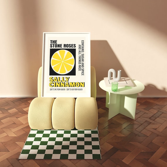 Stampa Artistica The Stone Roses - Copertina Disco Sally Cinnamon - Formato A4 (29,7x21 Cm) - Carta 250g/m²