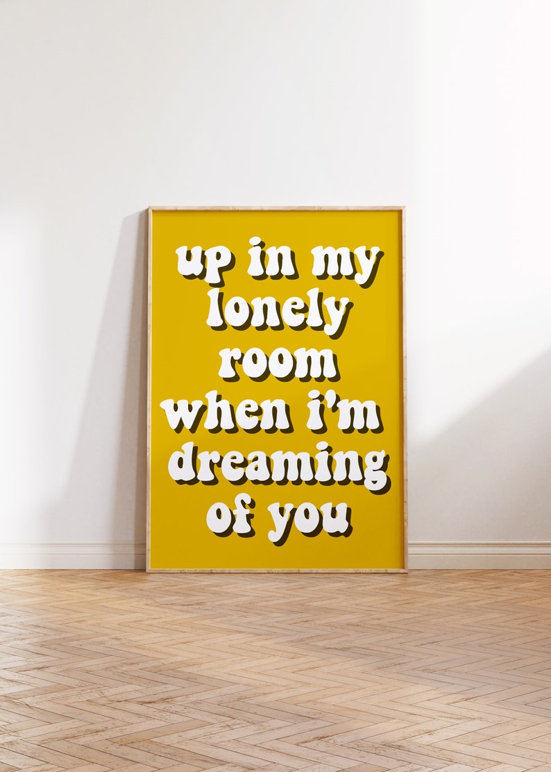 The Coral Dreaming of You Lyrics Print A0 A1 A2 A3 A4 A5 Indie Rock Band Music Art Concert Typographic Poster Gift Liverpool image 1