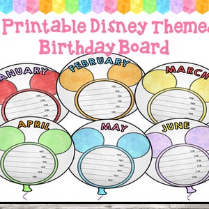 Printable Birthday Board - Etsy