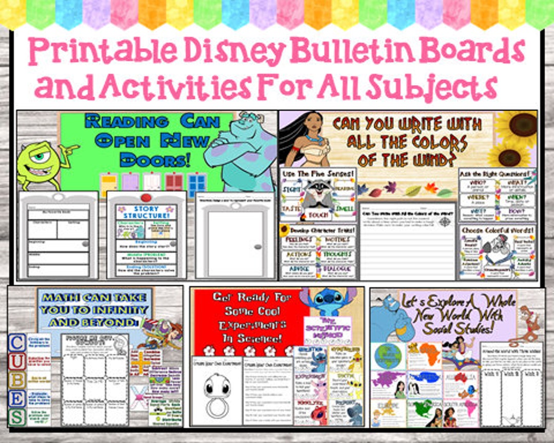 Disney Classroom Bulletin Board and Activities Monsters Inc Etsy