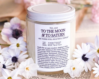 To The Moon & To Saturn (Orange Blossom Fairy Floss) 8 oz Candle