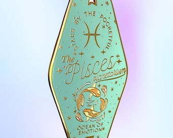 Pisces Mini Motel Enamel Keychain