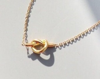 Invisible String Gold Knot 14K Gold Plated Friendship Bracelet