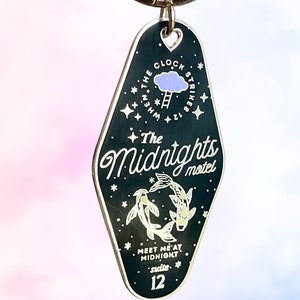 Black Midnights Mini Motel Enamel Keychain
