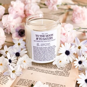 To The Moon & To Saturn Orange Blossom Fairy Floss 8 oz Candle image 3