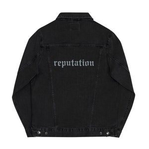Rep Reputation Black & Silver Embroidered Patch Made to Order 