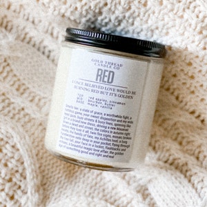 Red (Apple & Maple Bourbon) 8 oz Candle