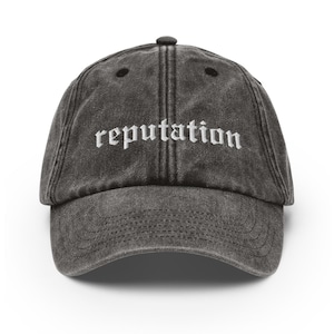 Reputation Embroidered Vintage Hat Made To Order