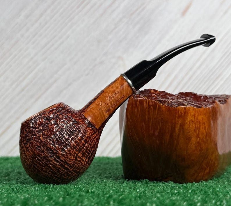 Ser Jacopo Picta Van Gogh 5, S2 (C) Hawkbill Estate Pipe w/ Silver Ring in Excellent Condition