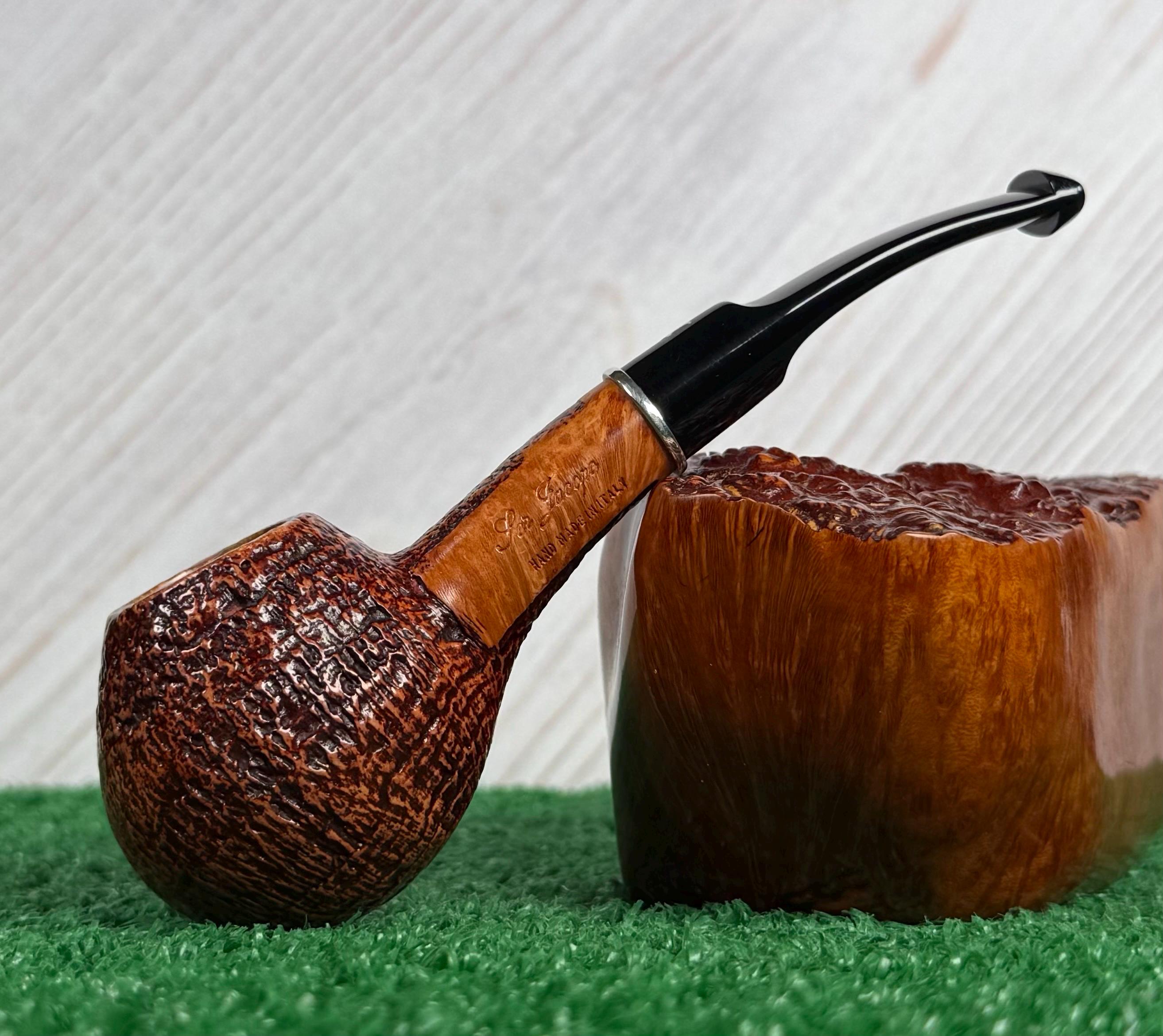 Ser Jacopo Picta Van Gogh 5, S2 (C) Hawkbill Estate Pipe w/ Silver Ring in Excellent Condition