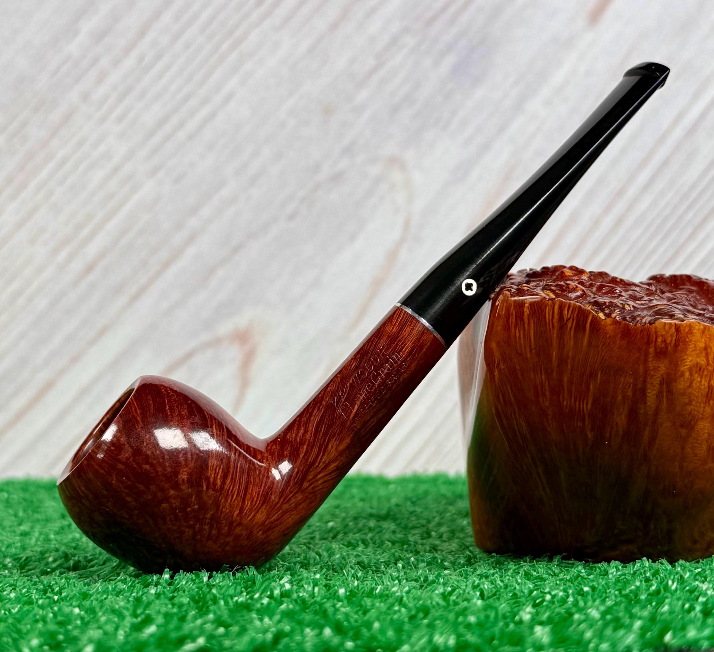 Kaywoodie Flame Grain Vintage Pipe (UNSMOKED!) 1954-1972, 09B Med. Smooth Pear