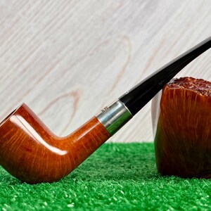 Pristine Peterson Deluxe Classic Hallmarked 268 Zulu Pipe. Sterling Silver & Ebonite Stem. Mint! Barely Smoked! (2022) imagen 2