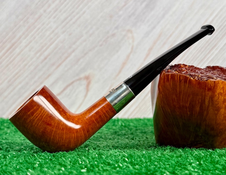 Pristine Peterson Deluxe Classic Hallmarked 268 Zulu Pipe. Sterling Silver & Ebonite Stem. Mint! Barely Smoked! (2022) imagen 2