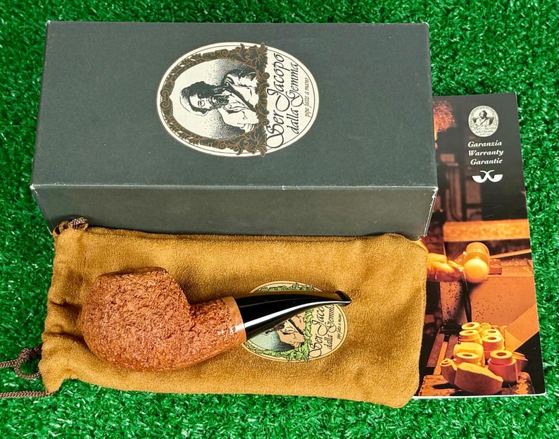 New Ser Jacopo R2 Spongia Chubby Bent Apple Nosewarmer w/ Box, Pouch & Booklet. Handmade in Italy. RARE SHAPE! image 13