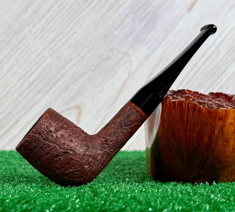 Vermont Freehand (Steve Norse) UNSMOKED Strawberry Wood Billiard Artisan Pipe