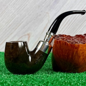 Peterson Hallmarked Green Sterling Silver Spigot System Bent Billiard X220 Pipe! (2022) Must See.