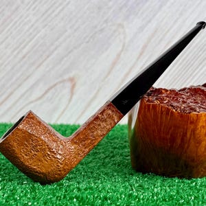Adam’s Choice Paneled Billiard English Vintage Pipe, Sandblasted Four Square.