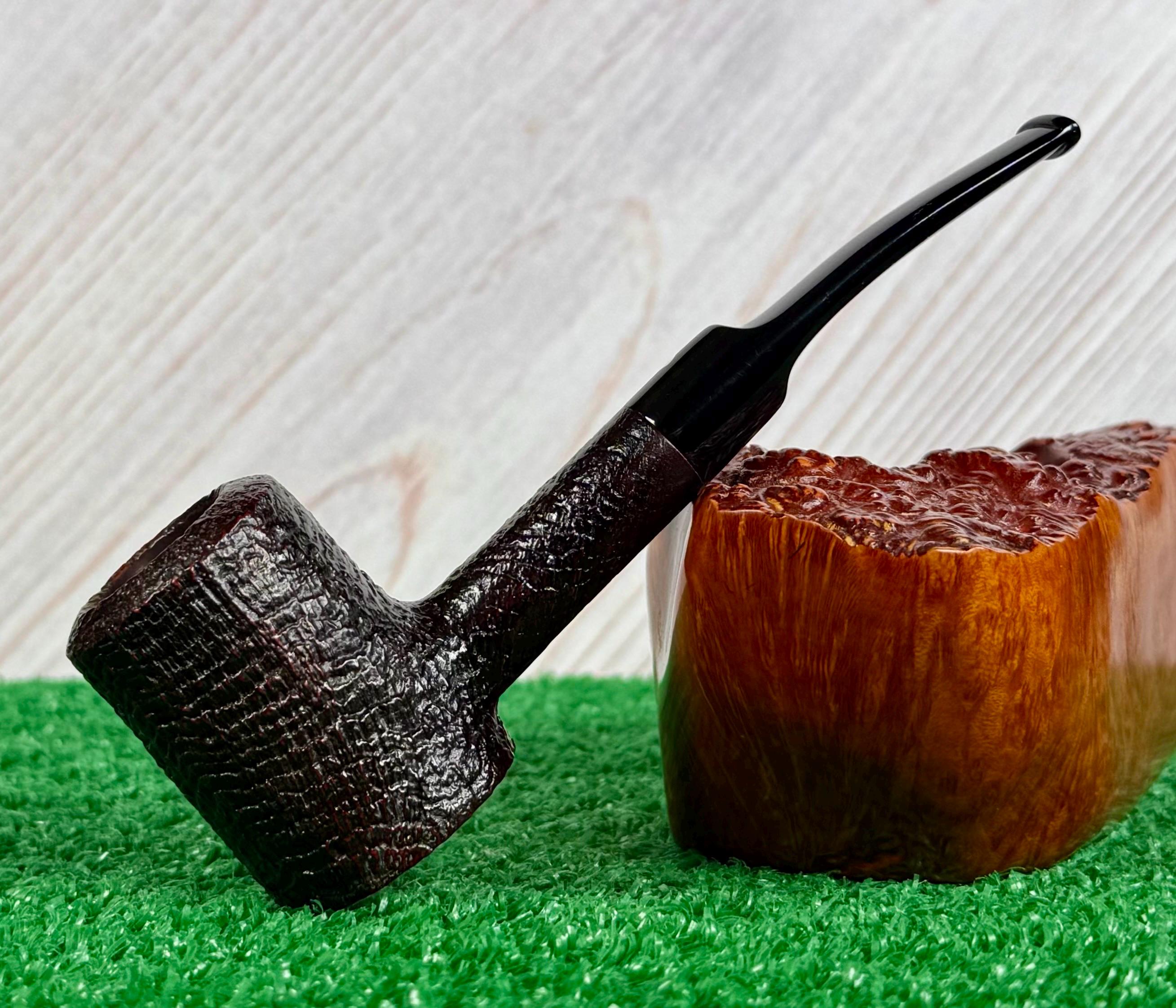 Savinelli Punto Oro Gold 310 KS Poker Estate Pipe, Hardly Smoked & Awesome Ring Grain