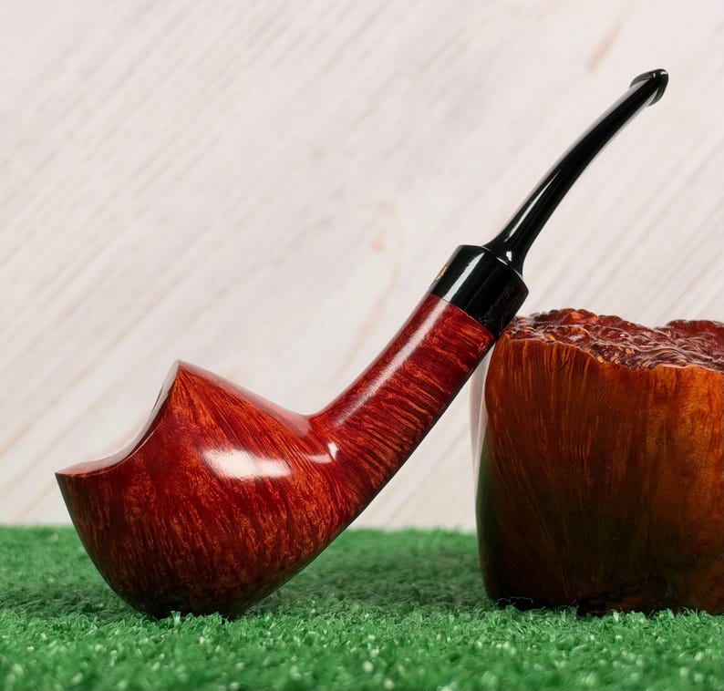 Poul Winslow Crown 300 (UNSMOKED!) Bent Apple Danish Briar Pipe