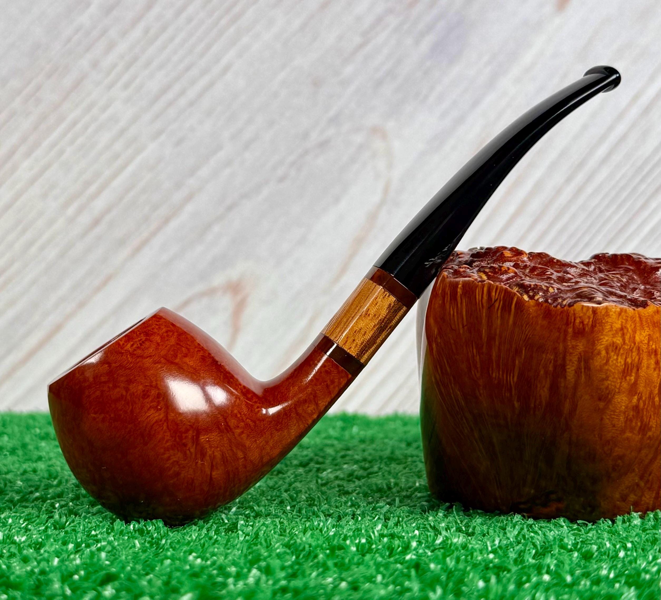 Stanwell Zebrano (SVEN BANG Designed) 179 Smooth Apple, Oval Shank & Stem w/ Zebra Wood