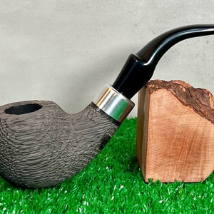 Robert Turkiewicz UNSMOKED Morta Pipe, aka Bog Oak, up to 10k Yrs Old. Beautiful Color & Grain.  Great Entry into Morta Pipes. New Condition