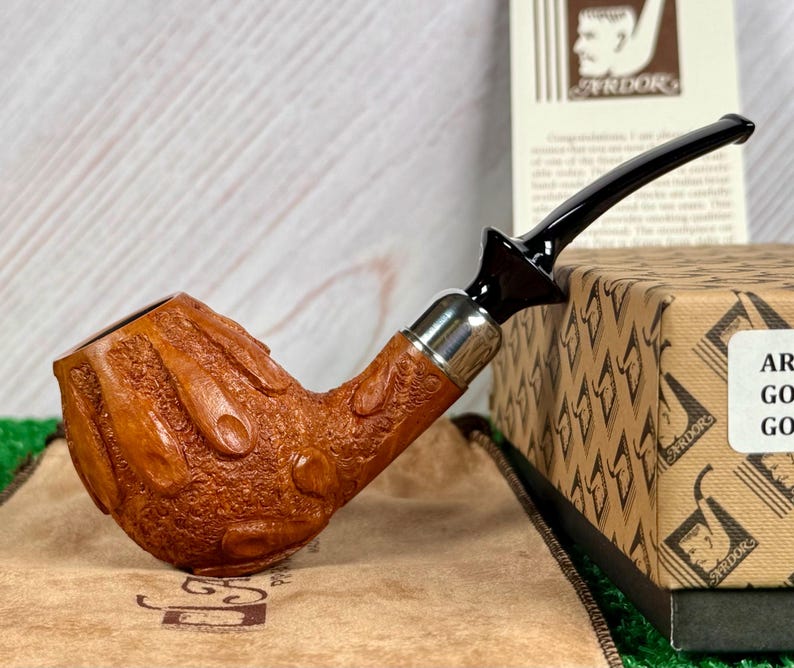 Ardor Fantasy DR Goccia Wax Drip Unsmoked Pipe, Box & Pouch