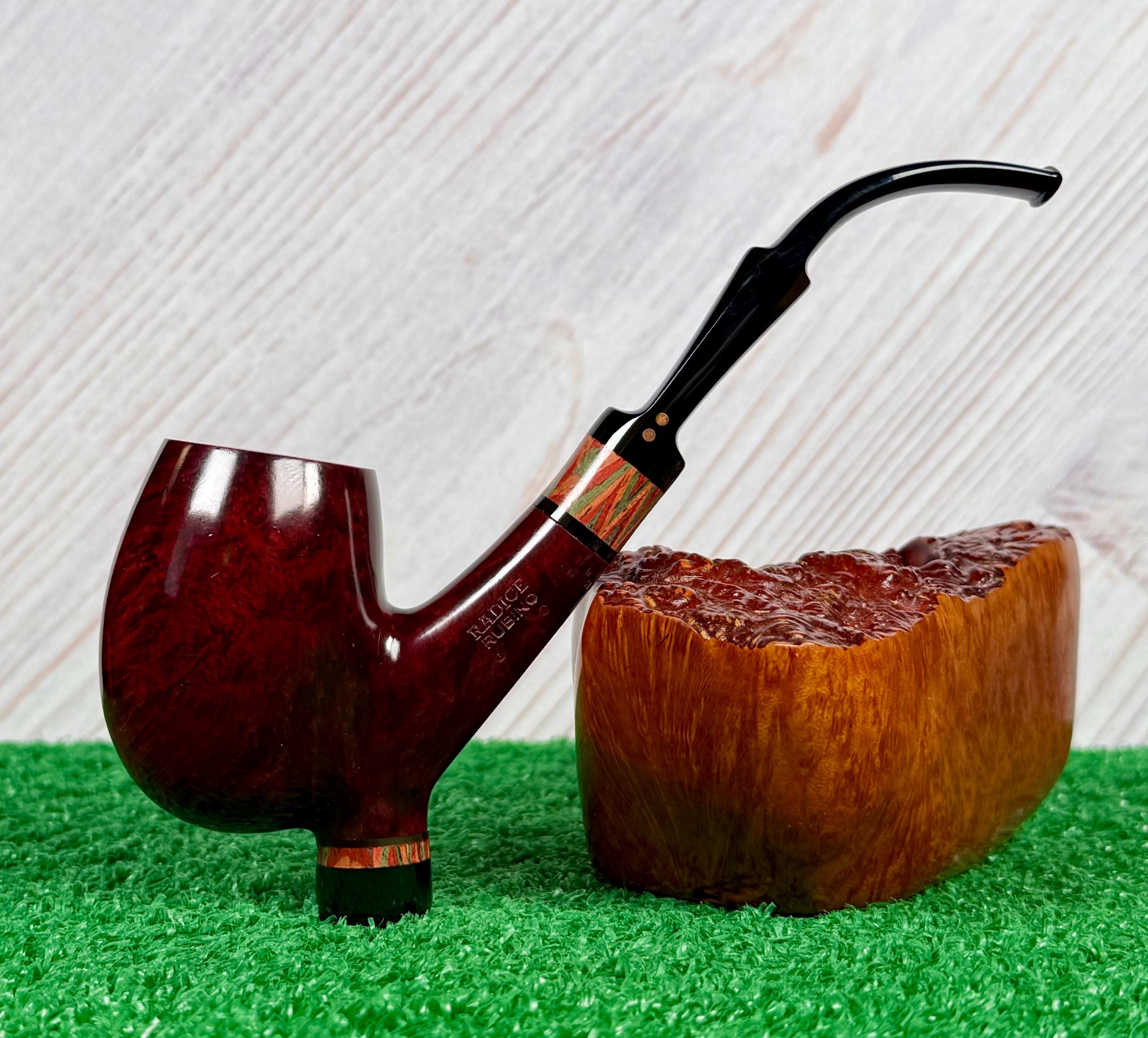 Radice Rubino Pitch (G) (O) XL Cavalier Estate Pipe Carved by Luigi Himself