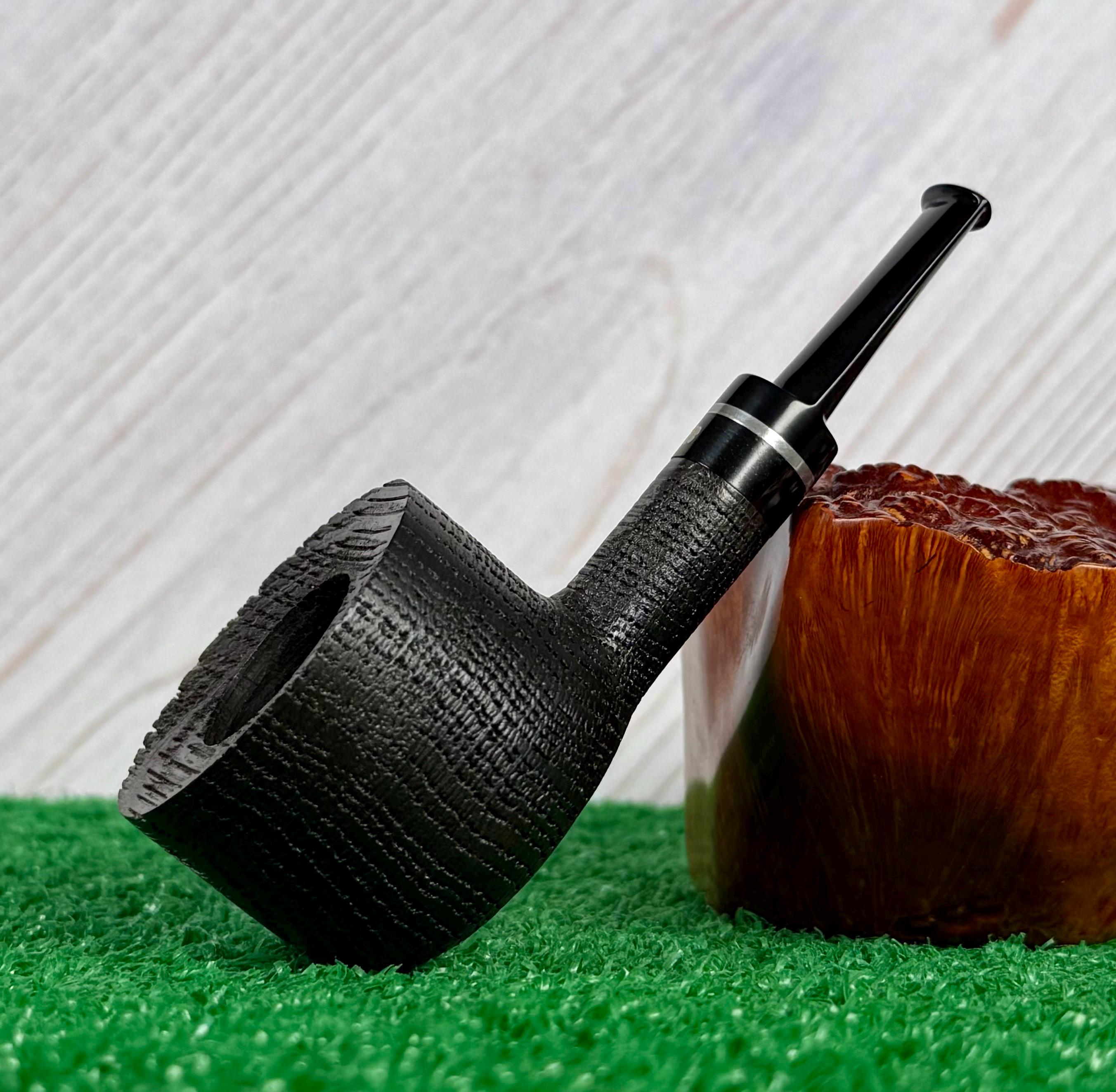 Askwith Sandblasted Morta Pot Estate Pipe