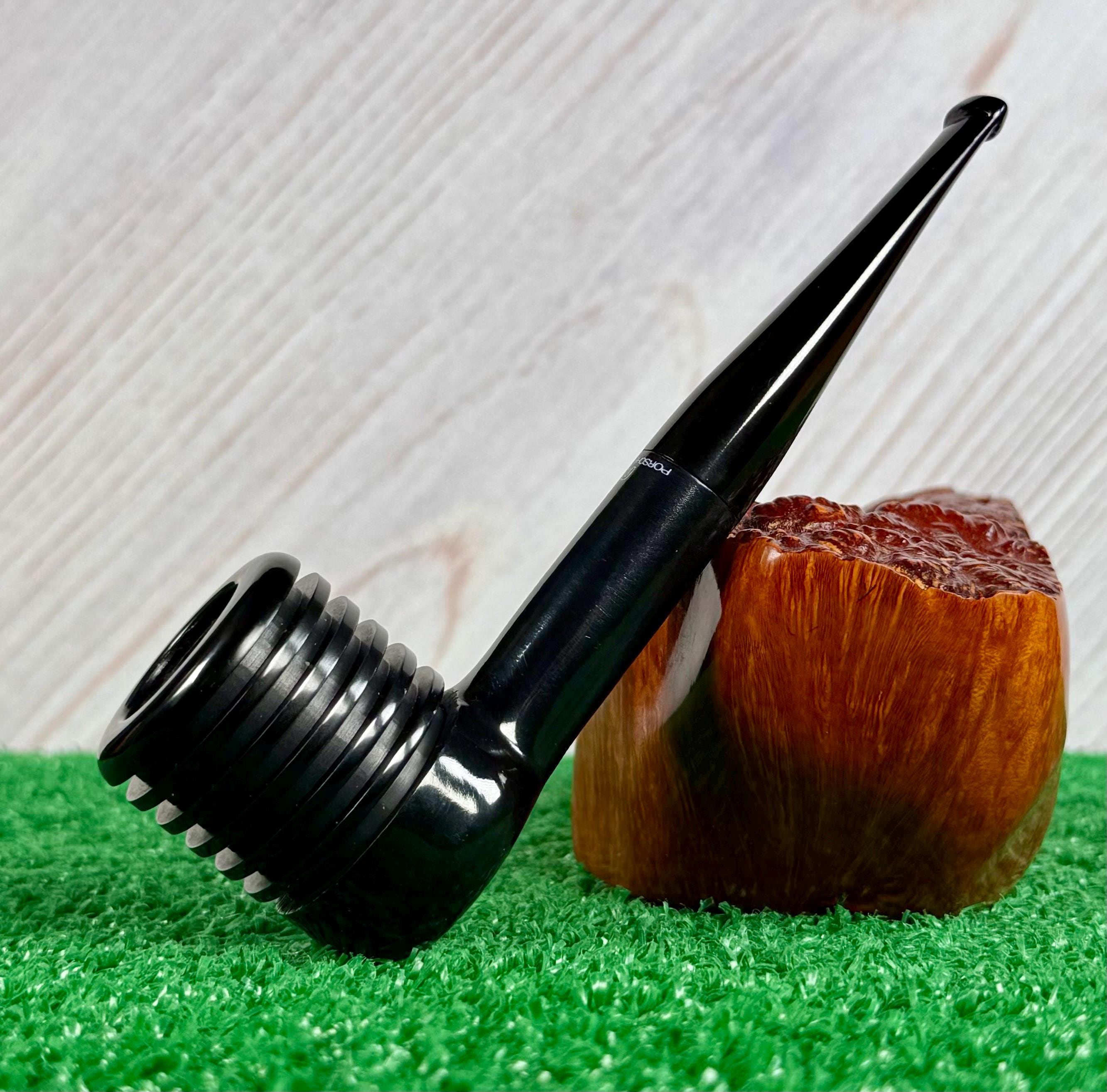 Porsche Design Billiard Vintage Pipe, Designed to Evoke 911 Air-Cooled Engines, Beautiful & Collectible