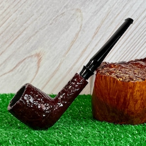 Kaywoodie Saxon Medium Billiard Estate Pipe, Near Mint Condition Sandblast Finish, Clean & Completely Restored.  USA Made