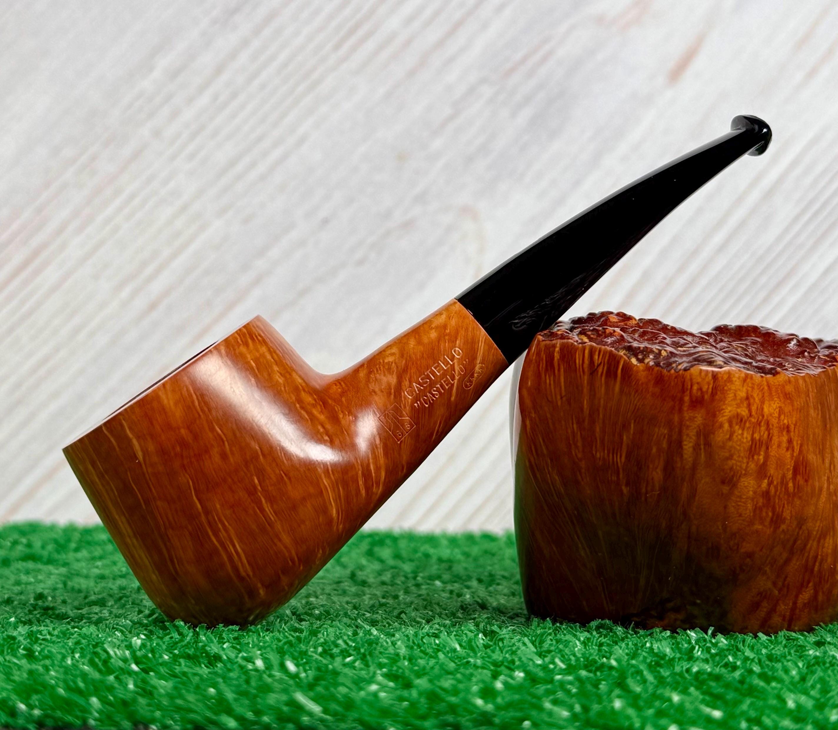 Castello “Castello” KKKK Large Smooth Pot (Shape 55) 2015 Estate Pipe w/ Beautiful Grain