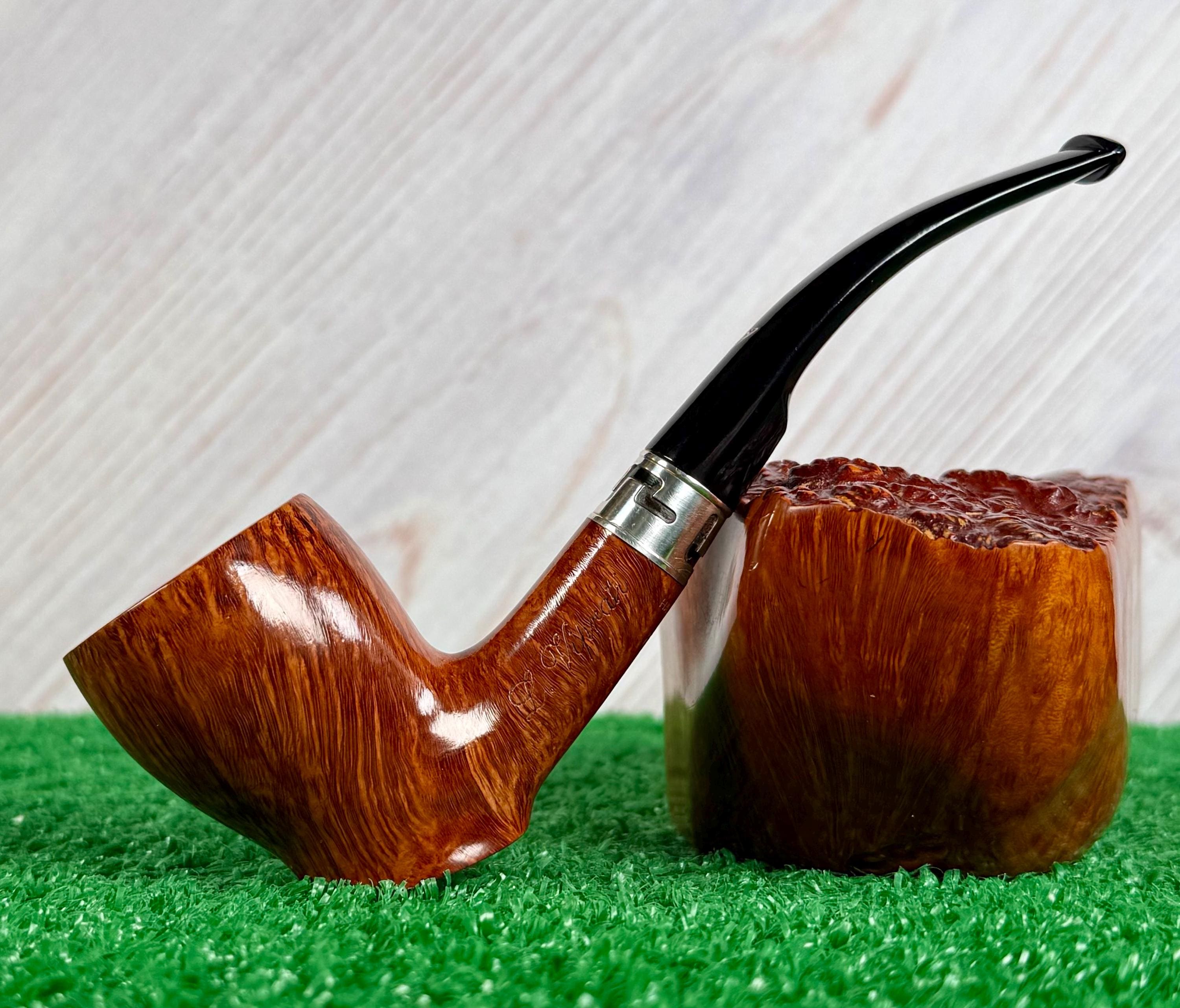 Luigi Viprati 2 Clover Freestyle Cherrywood Shape w/ Silver Estate Pipe in Mint / Near Mint Condition
