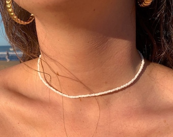 simple choker necklace women fashion seed beads stand neck ~ simple choker necklace women fashion seed beads stand neck ~