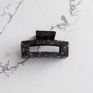 Übergroße schwarze Haarklammer / Clip / Krallen / Haarklammer / Acetat-Haarklammer / Schildkröten-Haarklammer / Haarspange / Acetat / Acryl / Clips