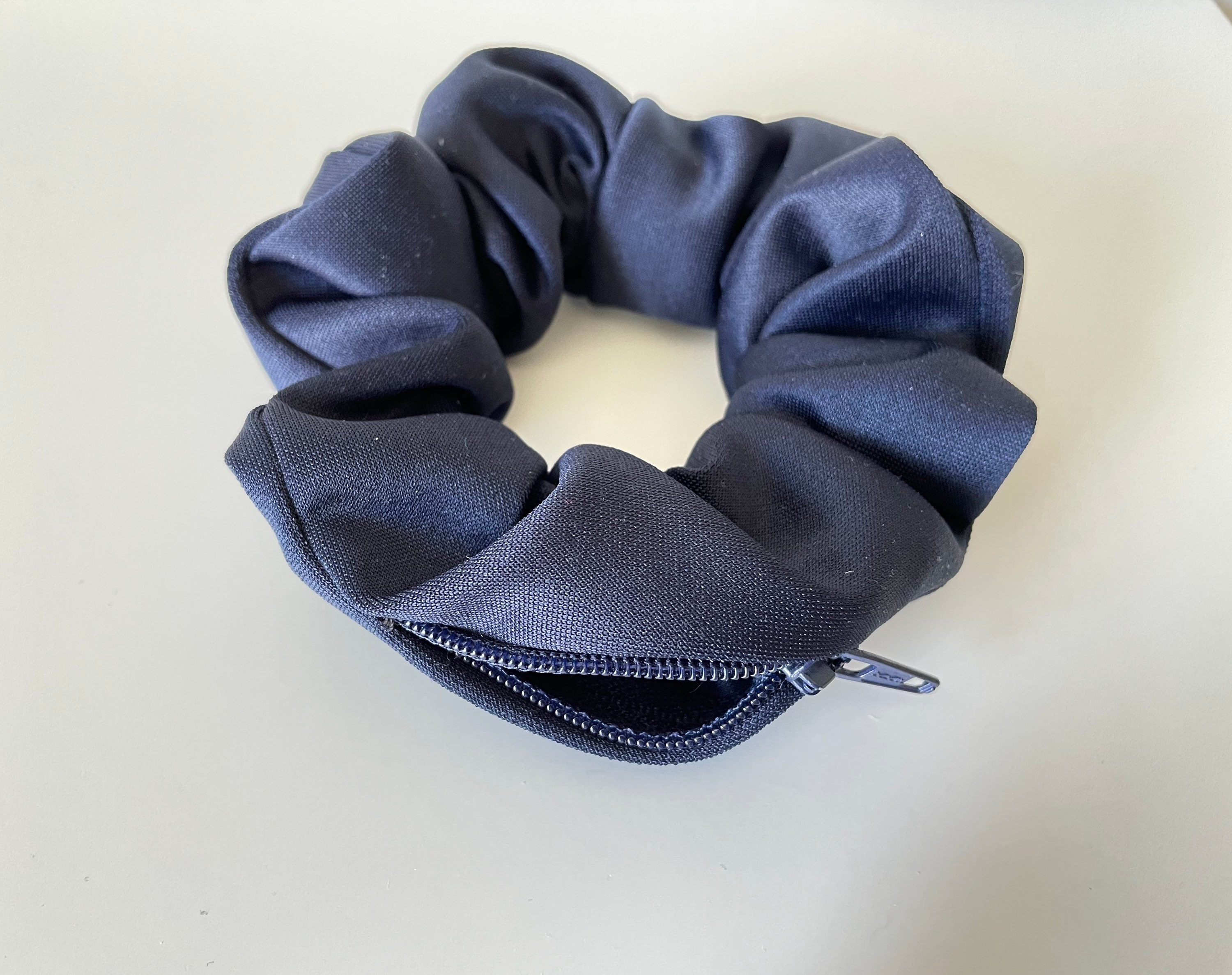 Zipper Scrunchie / Scrunchies with pocket / Pocket Scrunchie / Etsy