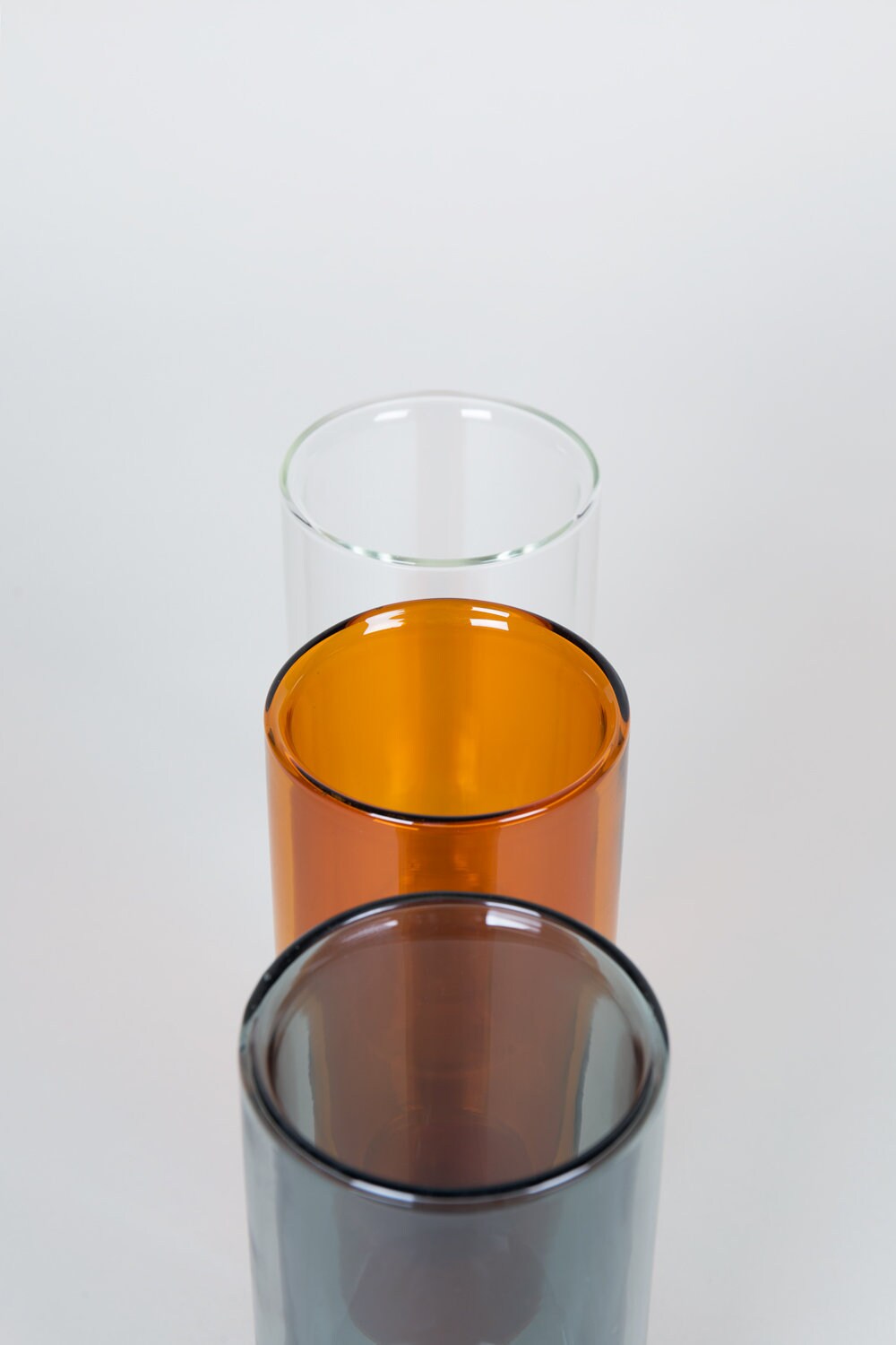 Double wall 16oz glass cup set of two Etsy