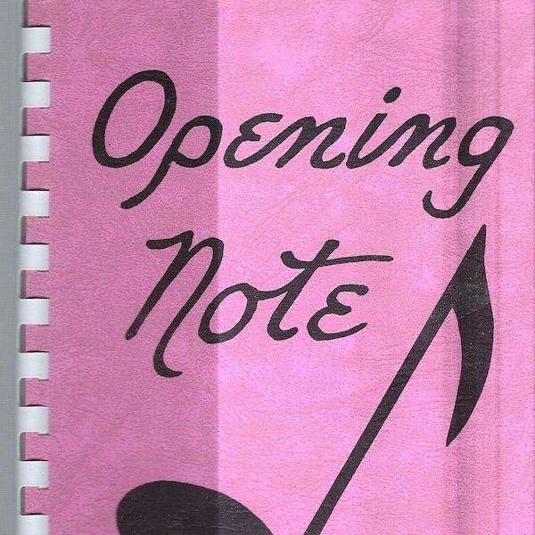 Schenectady New York vintage 1956 Symphony Orchestra League Opening Note Hors d'Oeuvre Recipes Cookbook NY Community Rare Local Cook Book