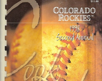 Denver CO vintage 1998 Colorado Rockies Wives & Families Baseball Cookbook Community Favorite Recipes Bios Photos Rare Souvenir Cook Book
