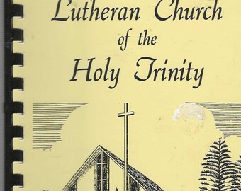Tampa Florida vintage 1990 Holy Trinity Lutheran Church Cookbook FL Community Favorite Recipes Collectible Memorabilia Rare Local Cook Book