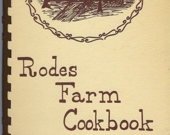 Rockfish Virginia vintage 1980 Rodes Farm Cookbook by Marguerite Wade Signed by author VA Community Favorite Recipes Rare Local Cook Book