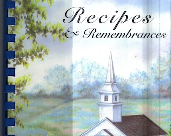 Amelia Nebraska vintage 1994 United Methodist Church Recipes & Remembrances Cookbook NE Community Favorites Collectible Rare Local Cook Book